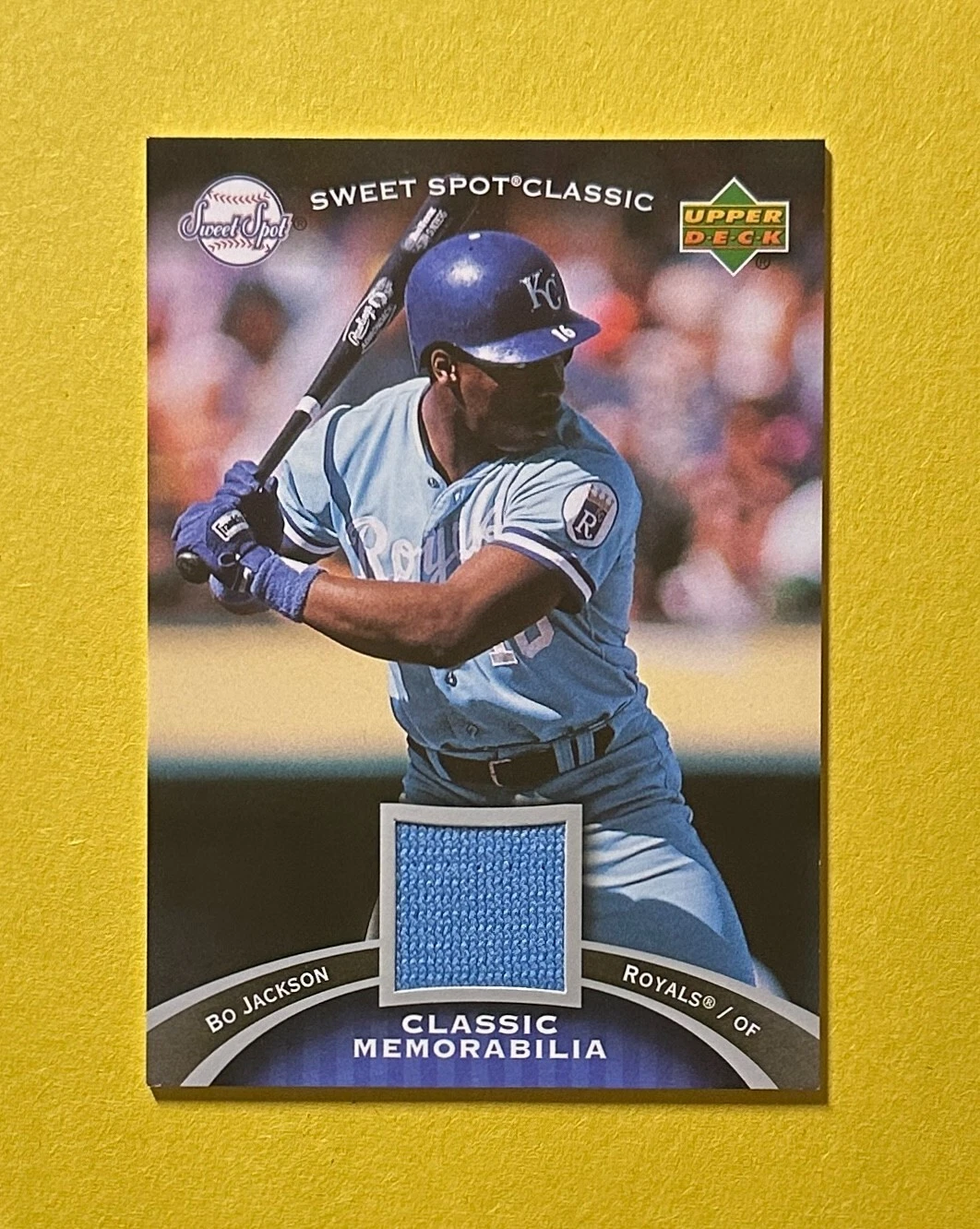 2007 UPPER DECK SWEET SPOT CLASSIC BO JACKSON RELIC #CM-BJ ROYALS