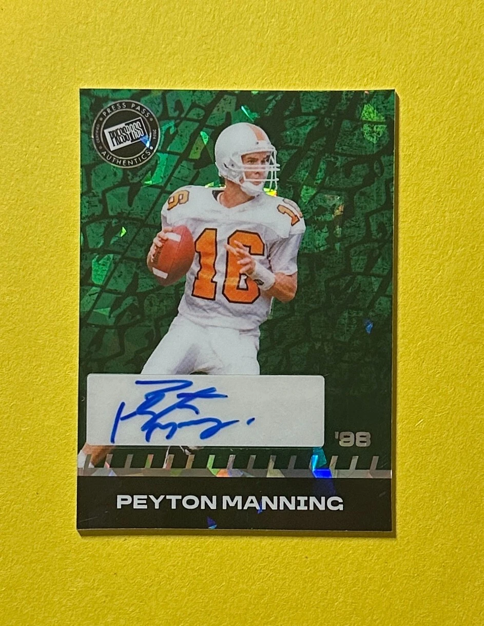 2024 LEAF PRESS PASS PEYTON MANNING TEE MARTIN NICO IAMALEAVA TRIPLE AUTO 1/1
