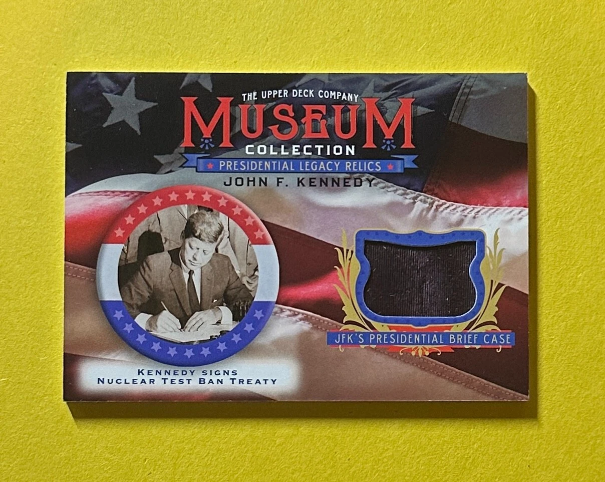 2019 UPPER DECK GOODWIN CHAMPIONS JOHN F. KENNEDY PRESIDENTIAL BRIEF CASE RELIC