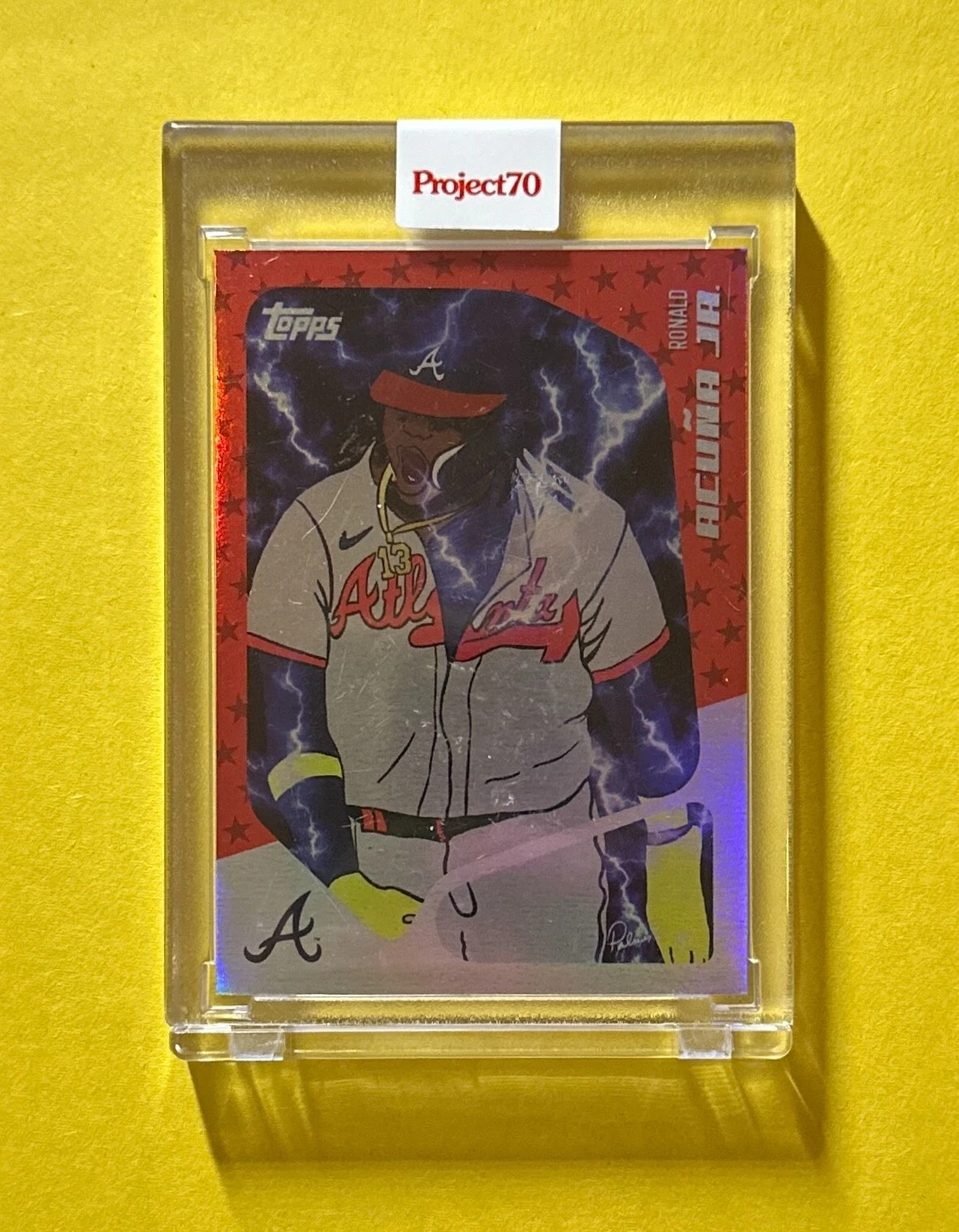 2022 TOPPS PROJECT 70 RONALD ACUNA JR. BY BRITTNEY PALMER CARD /99 #806 BRAVES