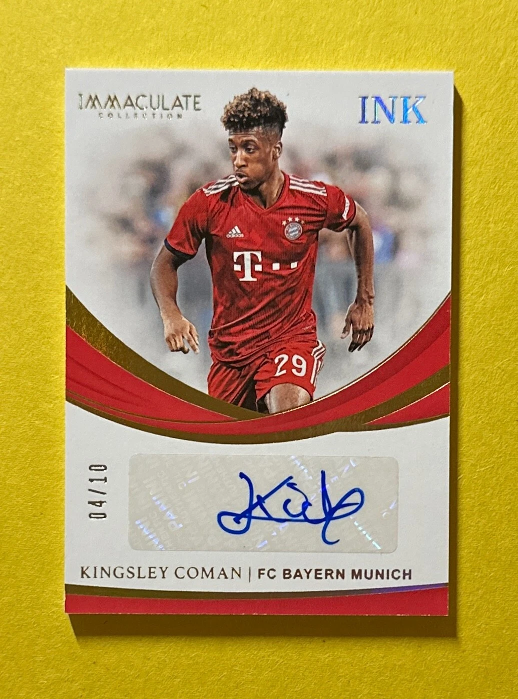 2018-19 PANINI IMMACULATE SOCCER KINGSLEY COMAN AUTOGRAPH /10 #I-KC