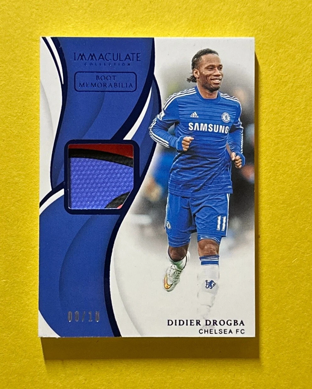 2018-19 PANINI IMMACULATE DIDIER DROGBA BOOT PATCH /10 #BM-DD CHELSEA