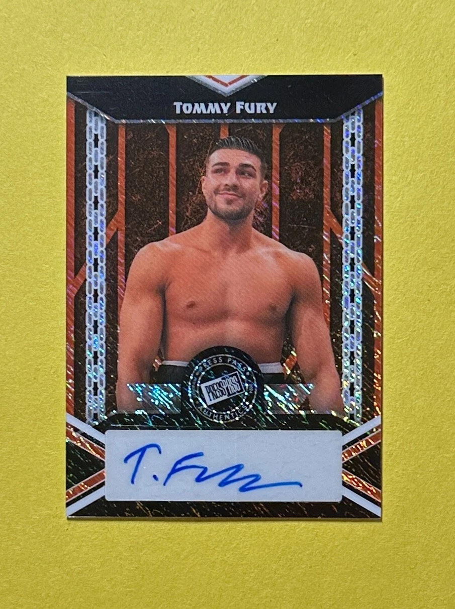 2024 LEAF TOMMY FURY PRESS PASS AUTO /8 #20A-TF1