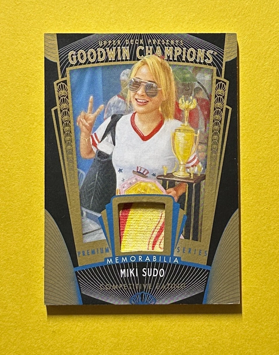 2015 UPPER DECK GOODWIN CHAMPIONS MIKI SUDO PREMIUM SERIES RELIC /50 #M-MI