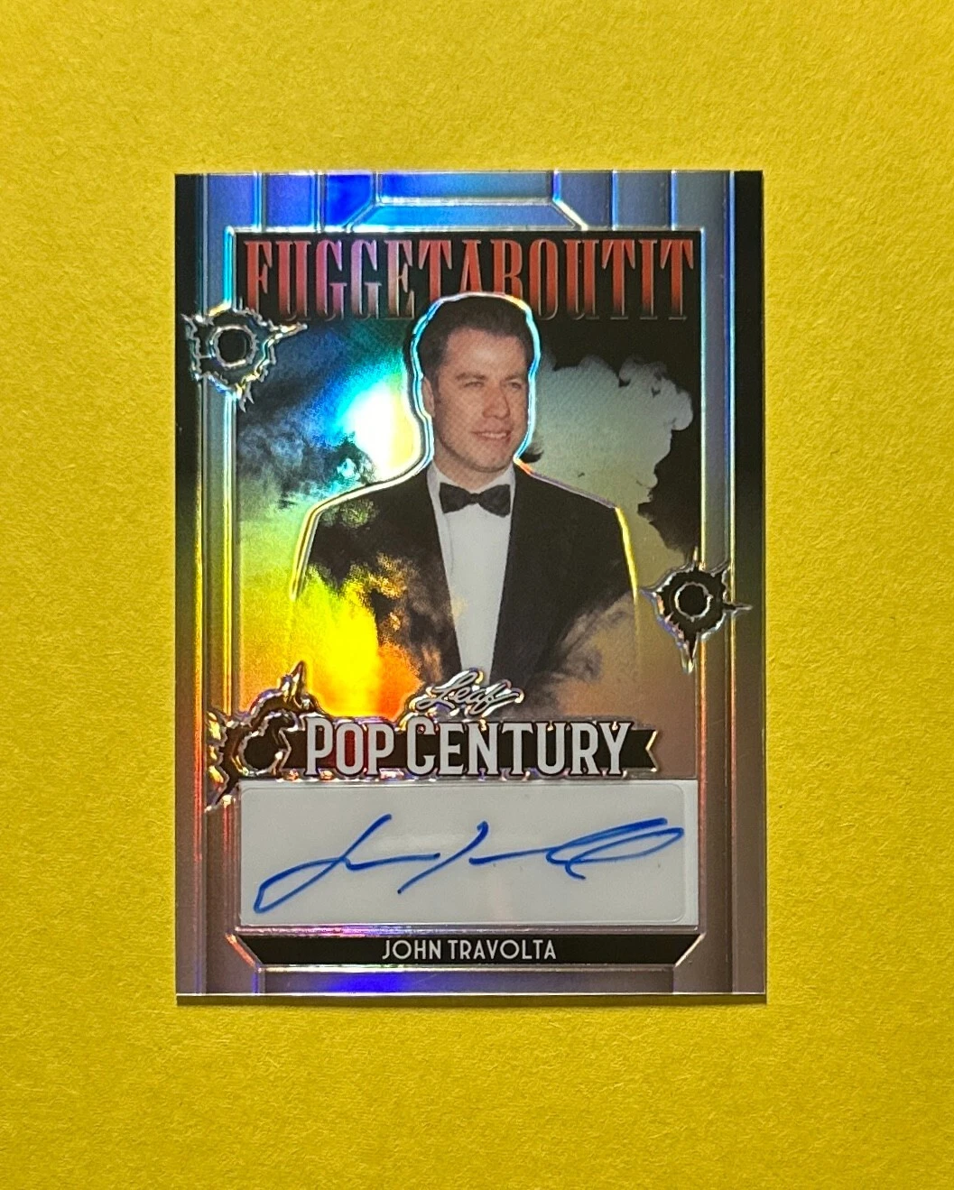 2024 LEAF METAL POP CENTURY JOHN TRAVOLTA FUGGETABOUTIT AUTOGRAPH /15 #F-JT1