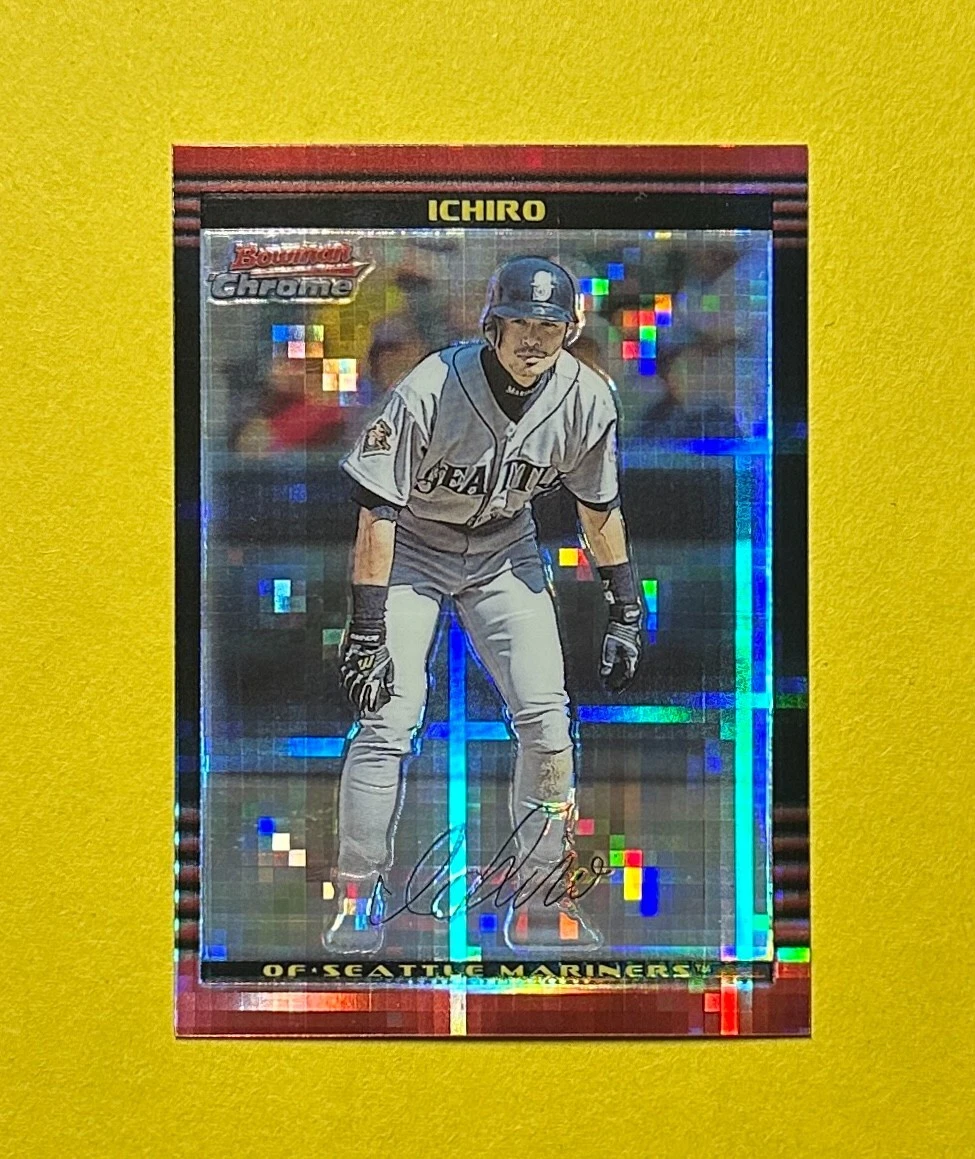 2002 BOWMAN CHROME ICHIRO X FRACTOR /250 #51 MARINERS HOF