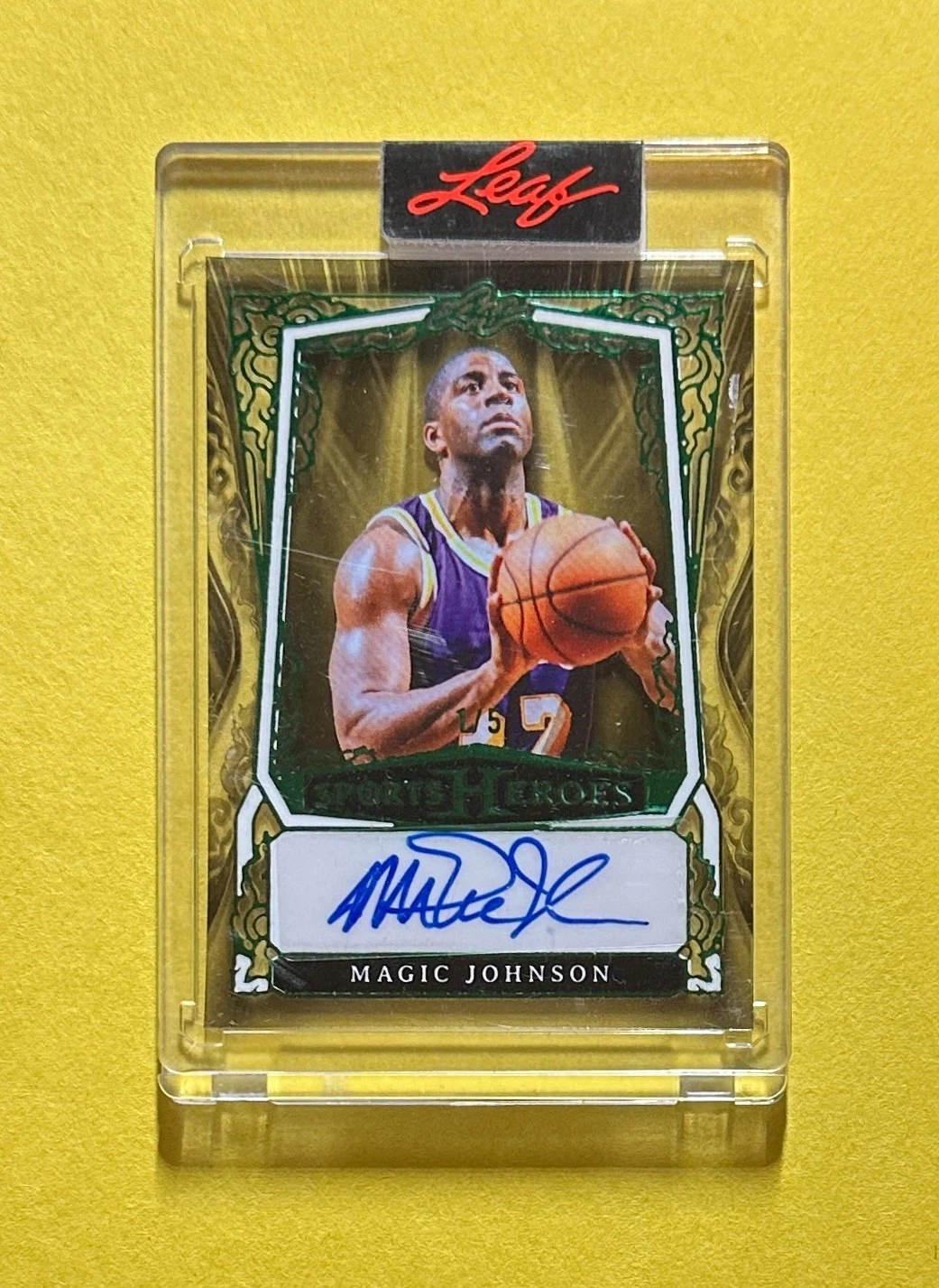 2025 LEAF SPORTS HEROES MAGIC JOHNSON AUTOGRAPH #BA-MJ1 LAKERS HOF