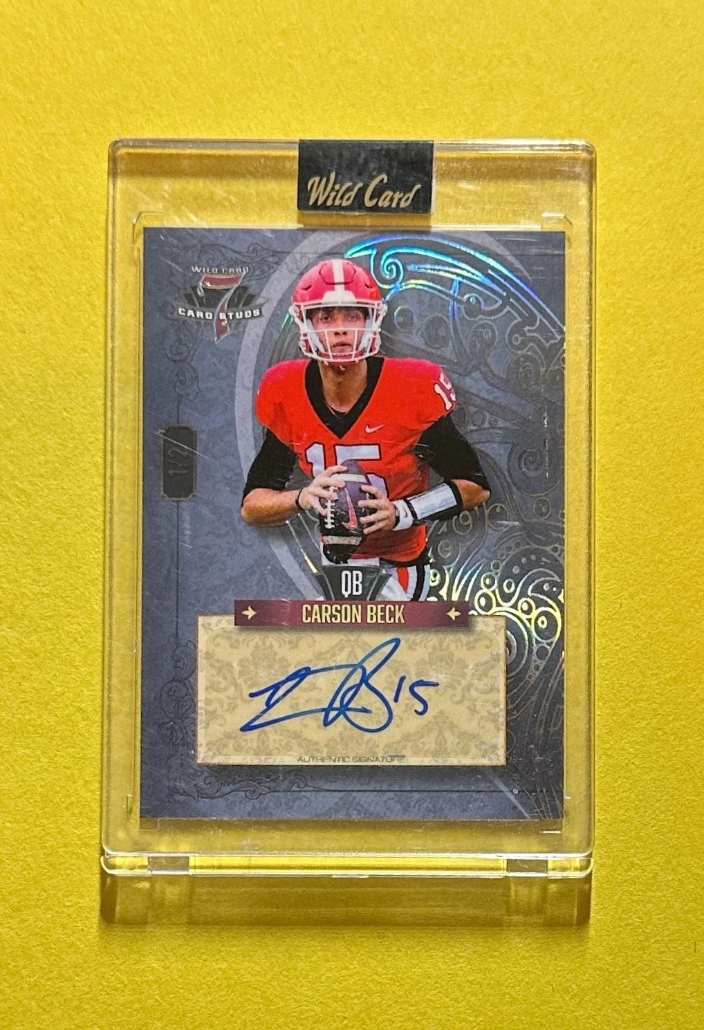 2023 WILD CARD CARSON BECK 7 CARD STUDS AUTO /2 #7CHR-A SEALED