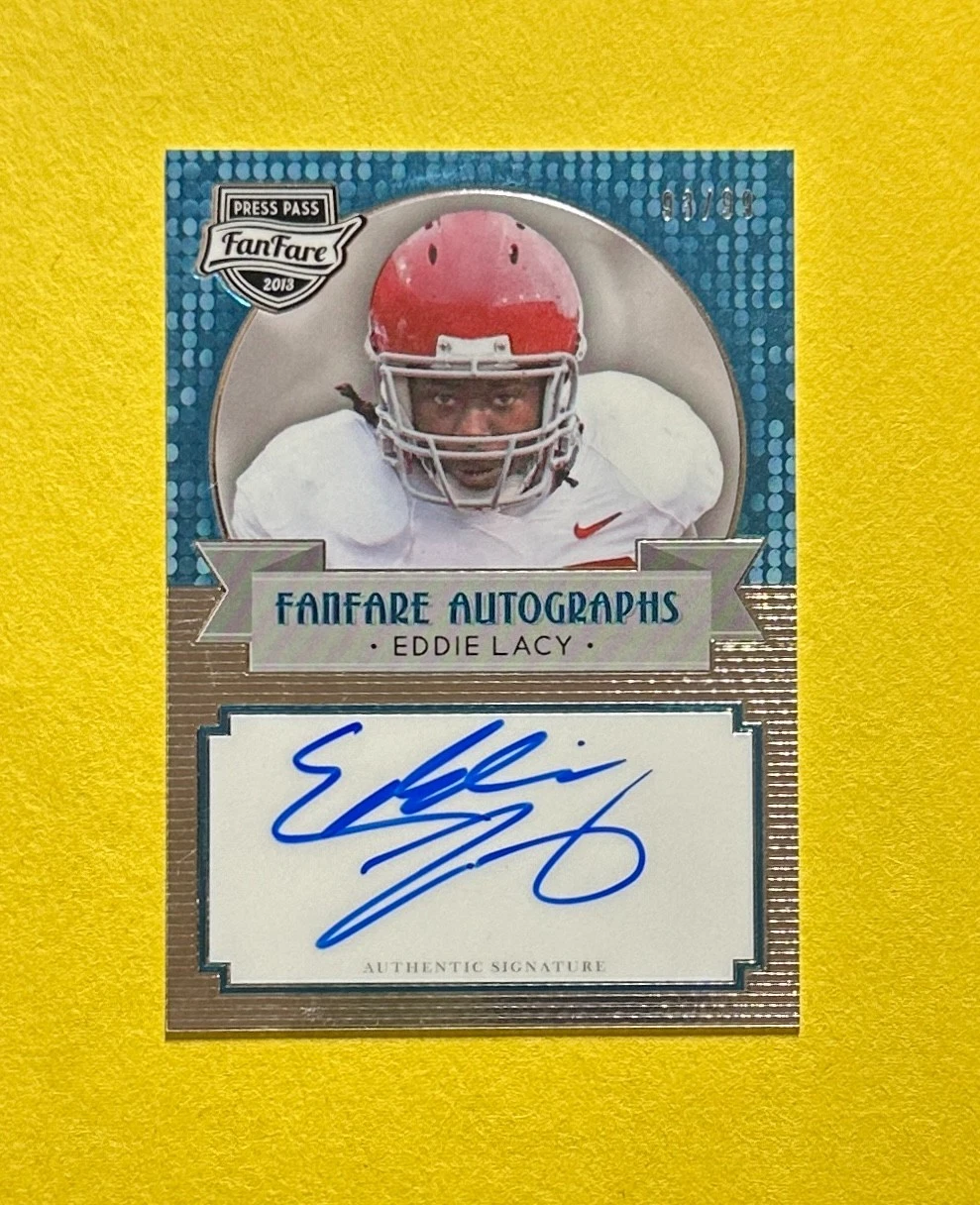 2013 PRESS PASS EDDIE LACY FANFARE AUTOGRAPH /99 #FF-EL