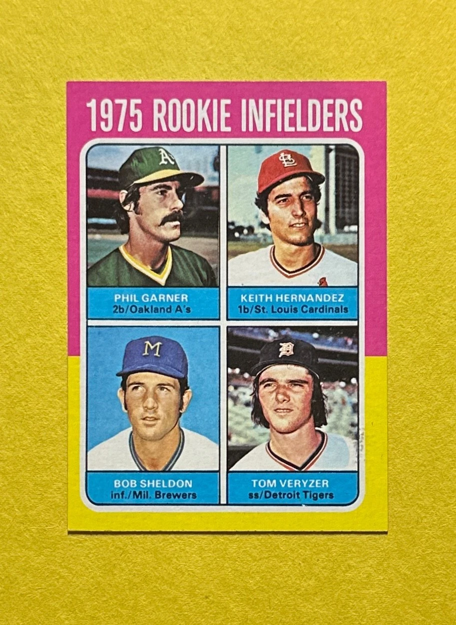 1975 TOPPS MINI ROOKIE INFIELDERS GARNER HERNANDEZ SHELDON VERYZER #623