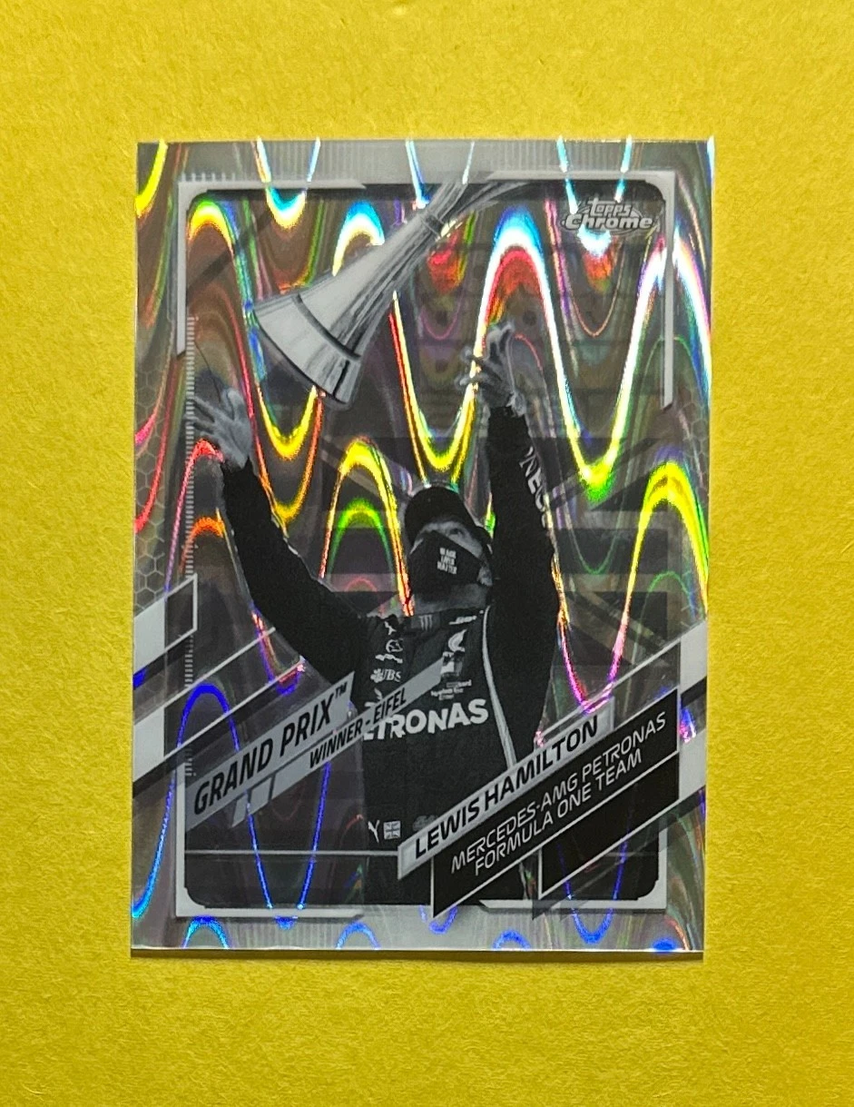 2021 TOPPS CHROME FORMULA 1 LEWIS HAMILTON RAY WAVE #148 MERCEDES