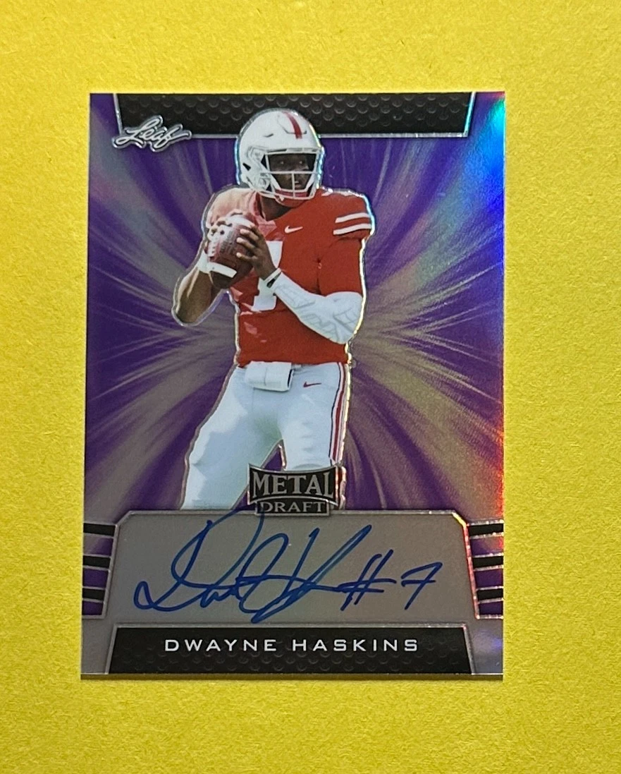 2019 LEAF METAL DRAFT DWAYNE HASKINS AUTOGRAPH /25 #BA-DH2