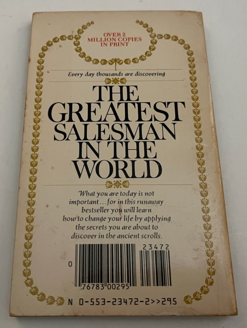 The Greatest Salesman In The World-OG Mandino-SIGNED!-Early Printing-Org DJ-RARE