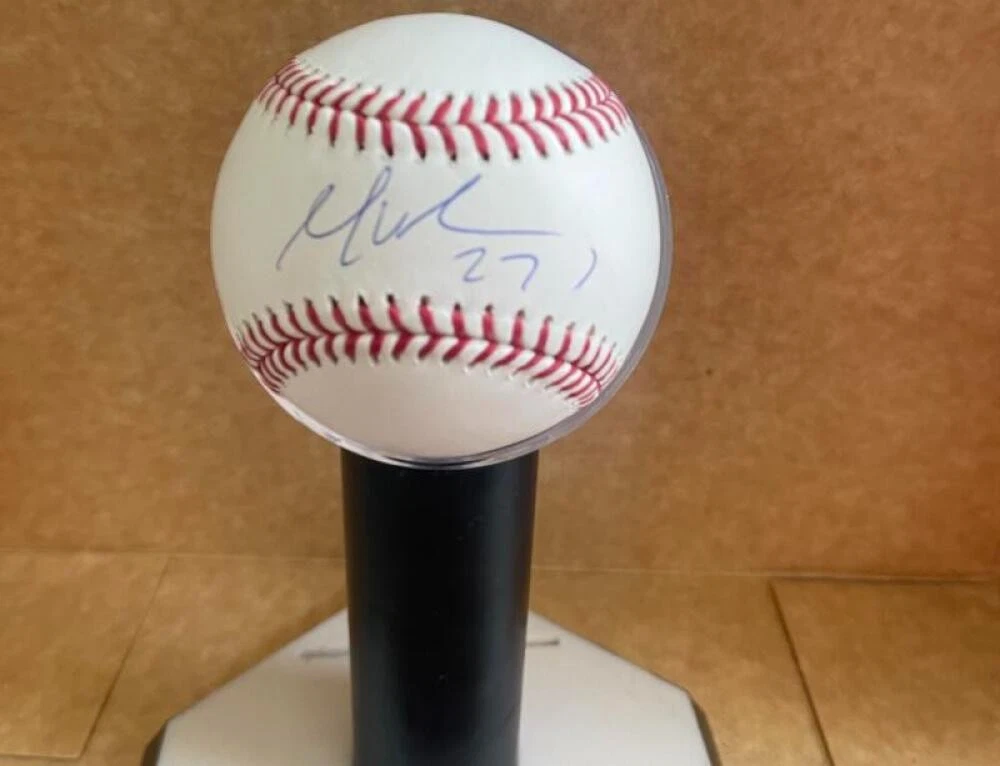 MARK VIENTOS METS SIGNED AUTOGRAPHED M.L. BASEBALL BECKETT AUTH