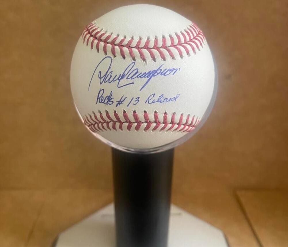 DAVE CONCEPCION  REDS #13 RETIRED SIGNED AUTO M.L. BASEBALL BECKETT AUTH