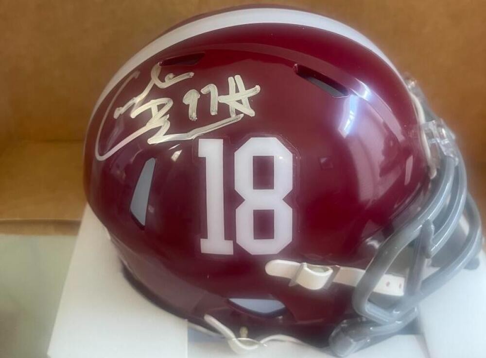 CORNELIUS BENNETT ALABAMA SIGNED AUTOGRAPHED MINI HELMET JSA