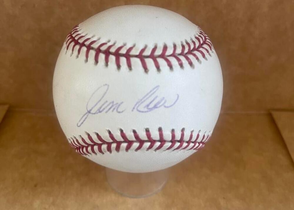 JIM RICE RED SOX SIGNED AUTOGRAPHED M.L. BASEBALL BECKETT AUTH
