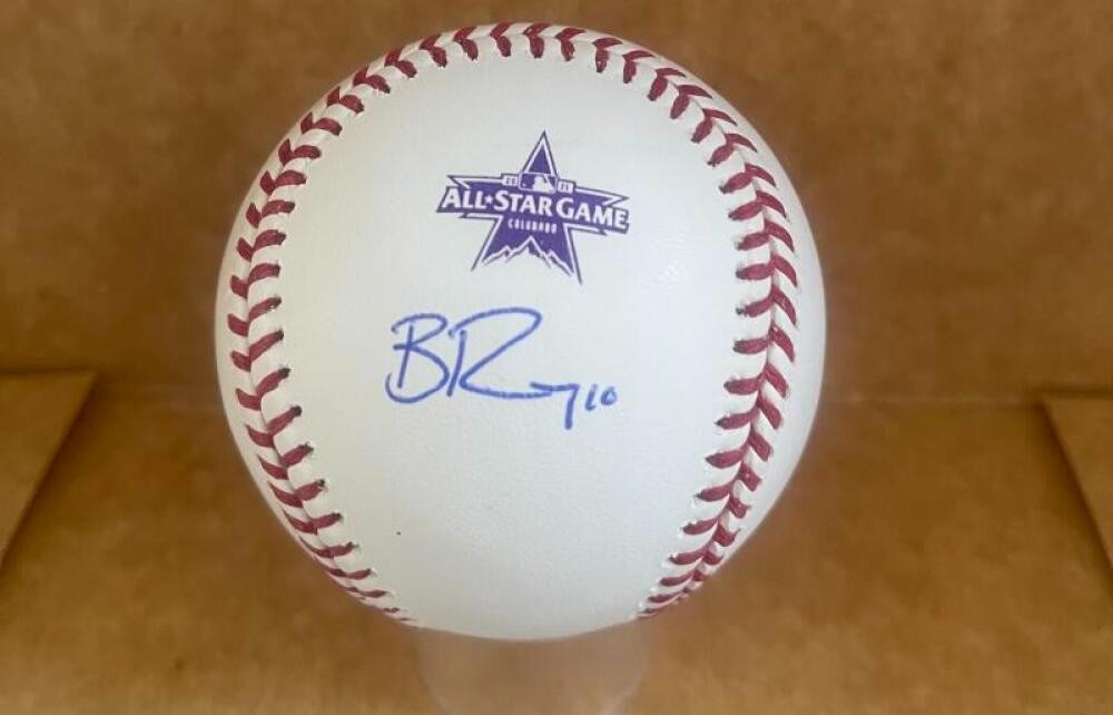 BRYAN REYNOLDS PIRATES SIGNED 2021 ALL STAR BASEBALL BECKETT AUTH