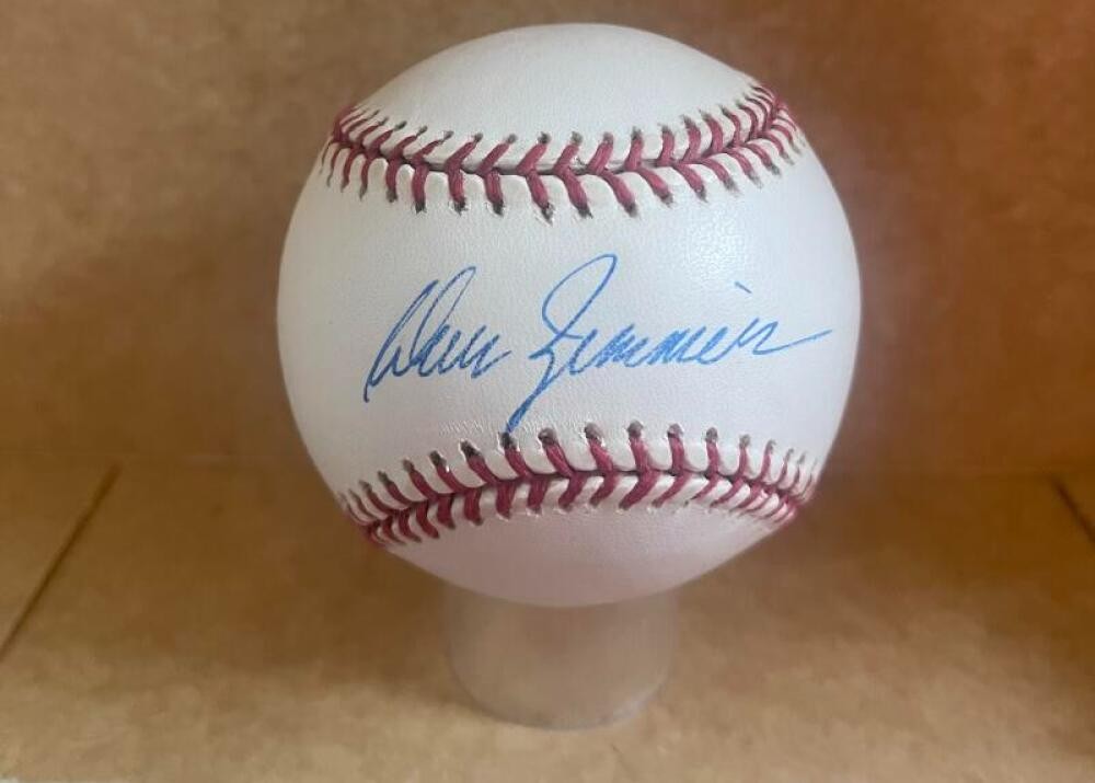 DON ZIMMER RED SOX/DODGERS SIGNED AUTOGRAPHED M.L. BASEBALL BECKETT AUTH