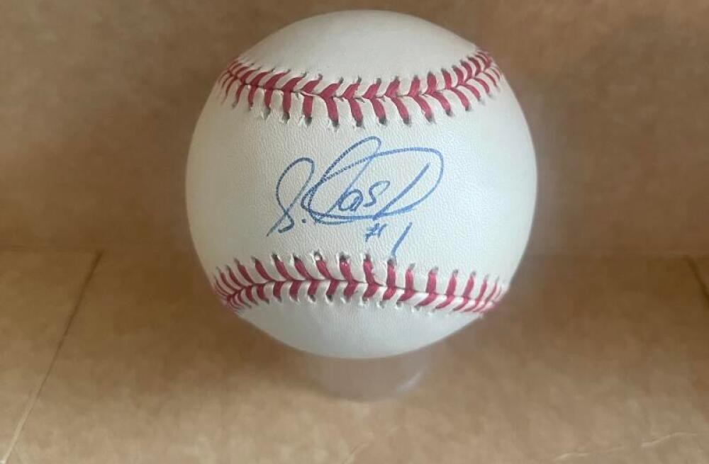 LUIS CASTILLO MARLINS/METS SIGNED AUTOGRAPHED M.L. BASEBALL BECKETT AUTH