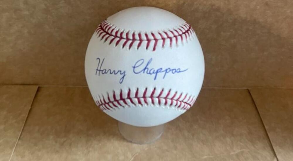 HARRY CHAPPAS WHITE SOX SIGNED AUTOGRAPHED A.L. BASEBALL BECKETT AUTH