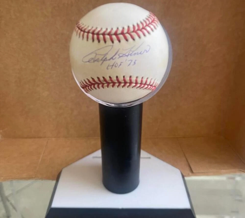 RALPH KINER PIRATES HOF 73 SIGNED AUTOGRAPHED M.L. BASEBALL BECKETT AUTH