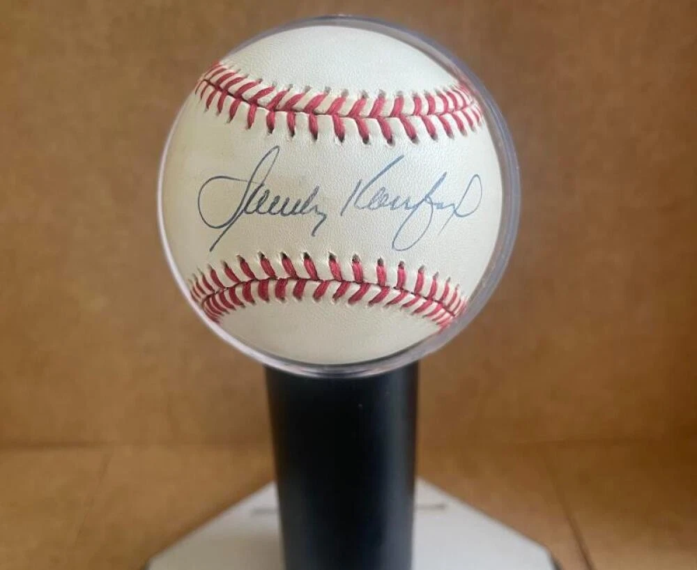 SANDY KOUFAX SIGNED RARE MINT SIGNED AUTOGRAPHED N.L. BASEBALL BAS LOA