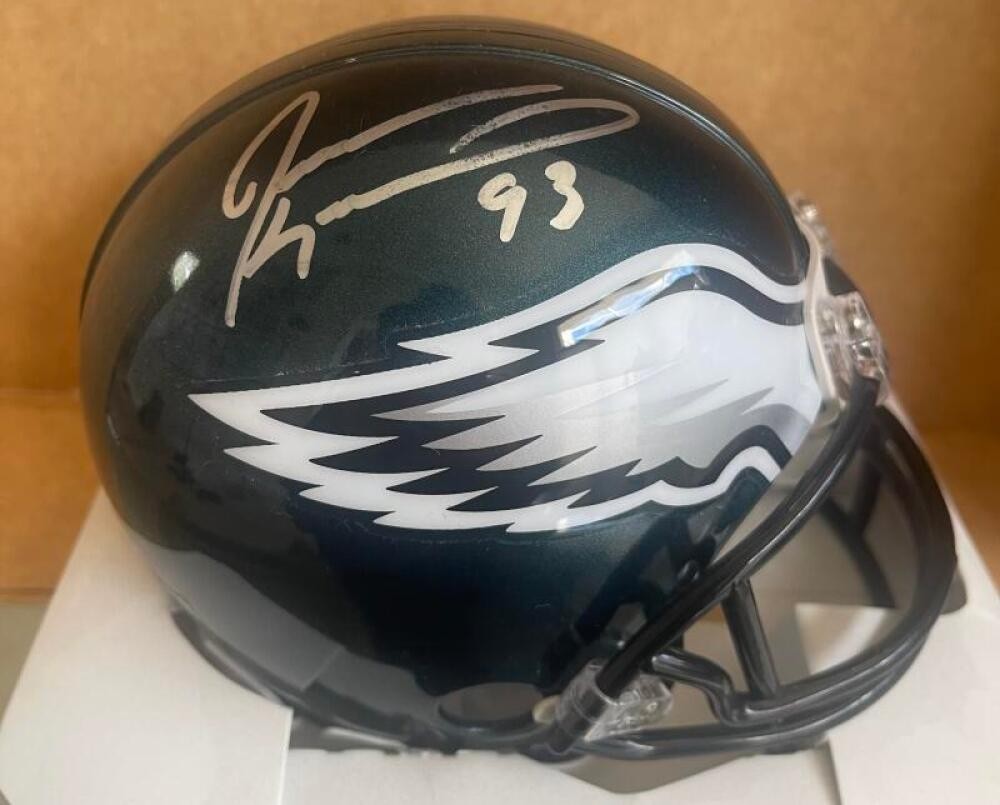 JEVON KEARSE EAGLES SIGNED AUTOGRAPHED MINI HELMET BECKETT STICKER