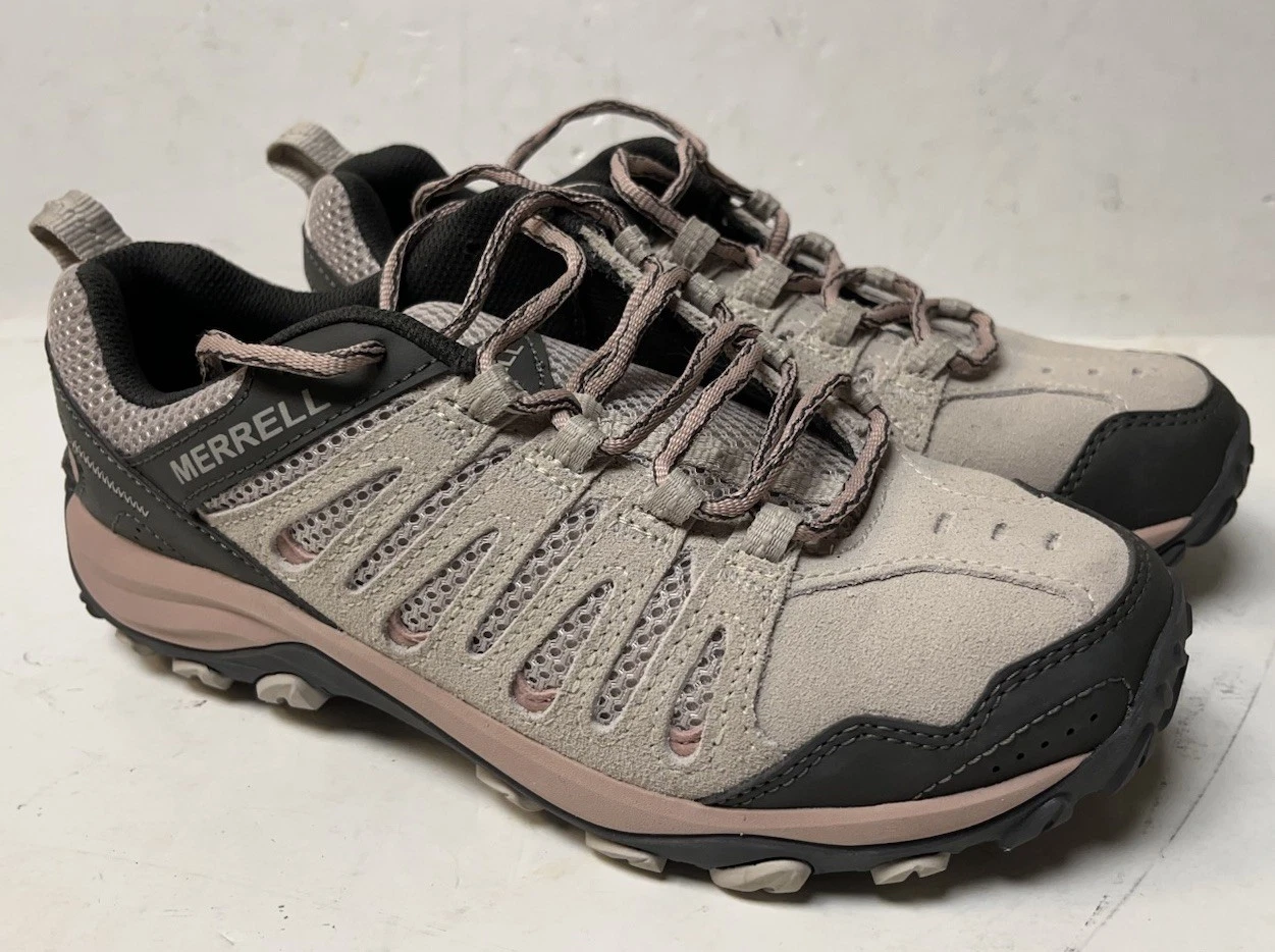 Merrell J500596 Hiking Trail Crosslander 3 Gray/Pink/Tan Shoes Women’s Sz 9