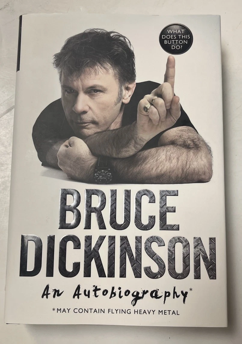 Bruce Dickinson Iron Maiden Signed Autographed HB Book Beckett Certified