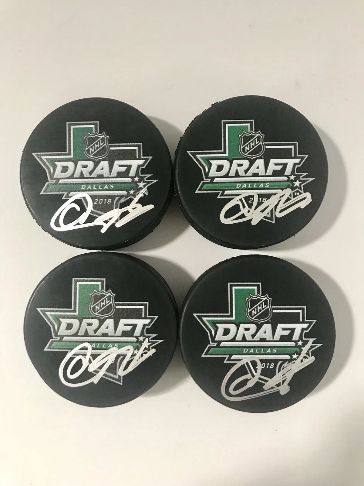 Akil Thomas Signed Autographed 2018 NHL Draft Puck 1st Round Pick PSA/DNA COA