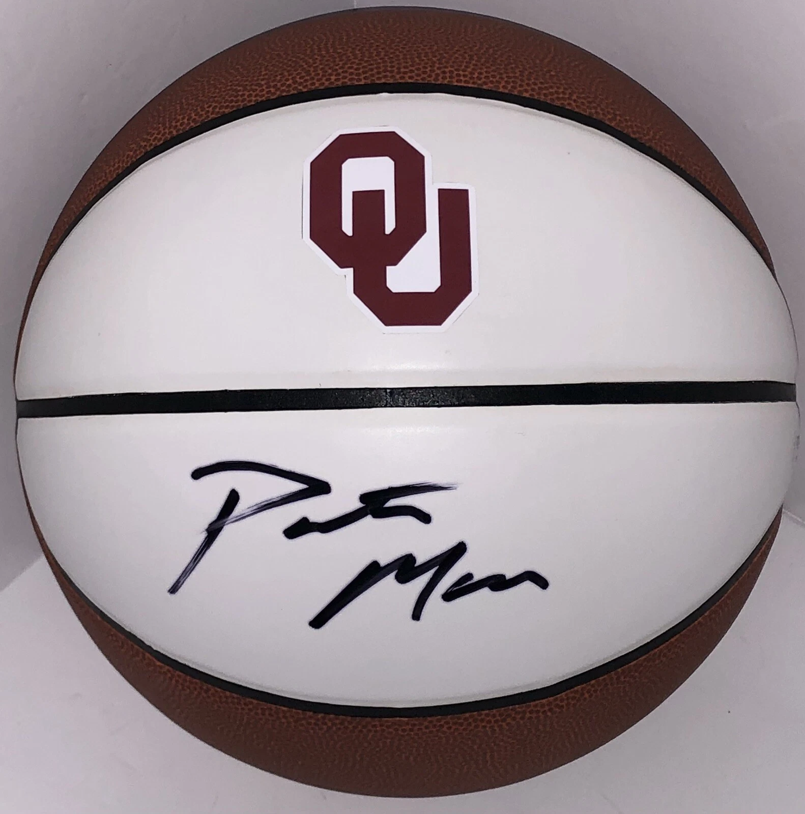 Porter Moser Signed Autographed Oklahoma Sooners Logo Basketball Psa/Dna