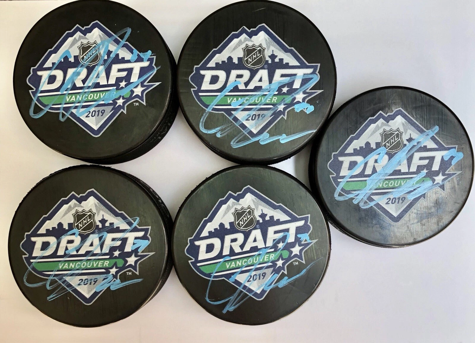Cameron Rowe 2019 NHL Draft Puck 1st Round Pick Top Prospects PSA/DNA