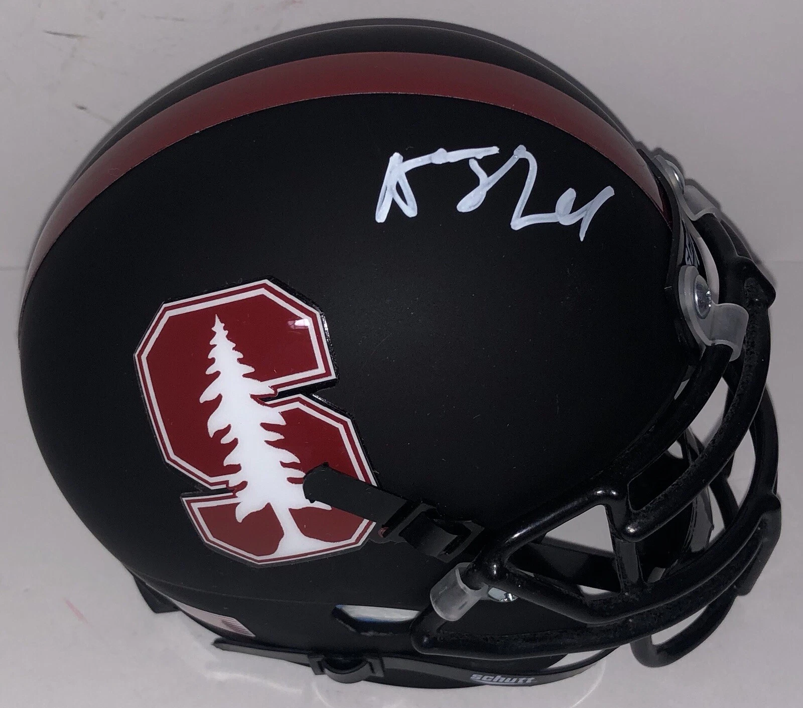 Austin Jones Signed Autographed Stanford Cardinal Mini Helmet Champs Coa