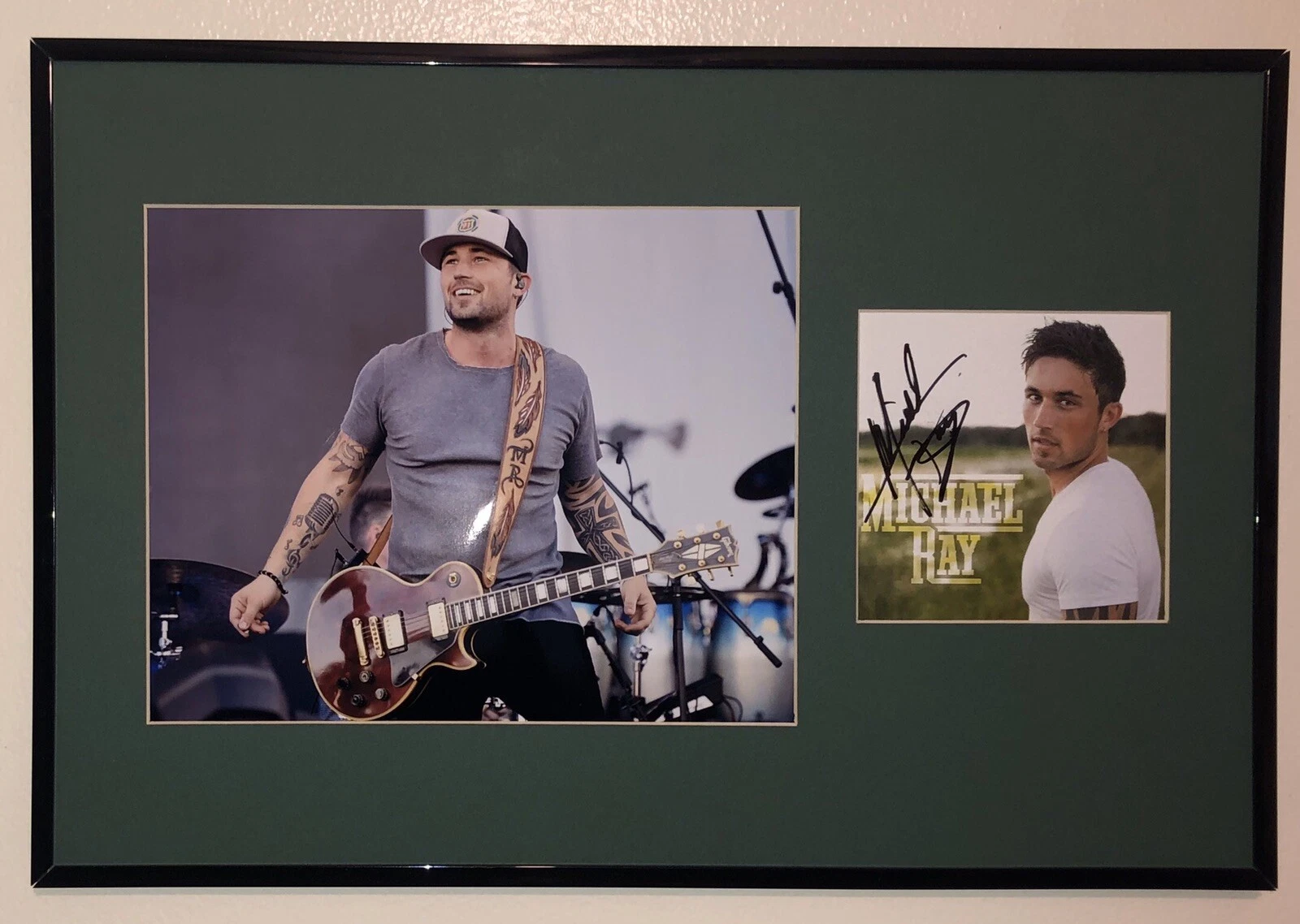 Michael Ray Signed Autographed Custom Framed Del Titled Cd Cover Psa/Dna