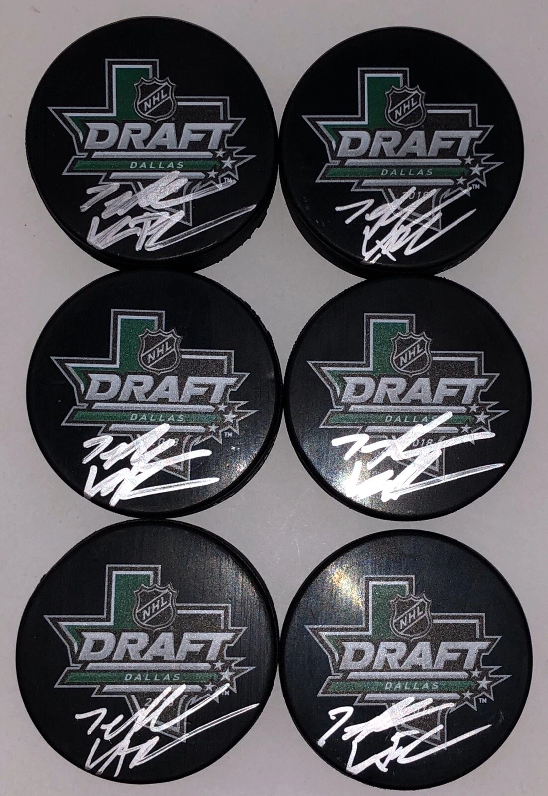 Jesperi Kotkaniemi Signed Auto Montreal Canadiens 2018 NHL Draft Puck PSA/DNA