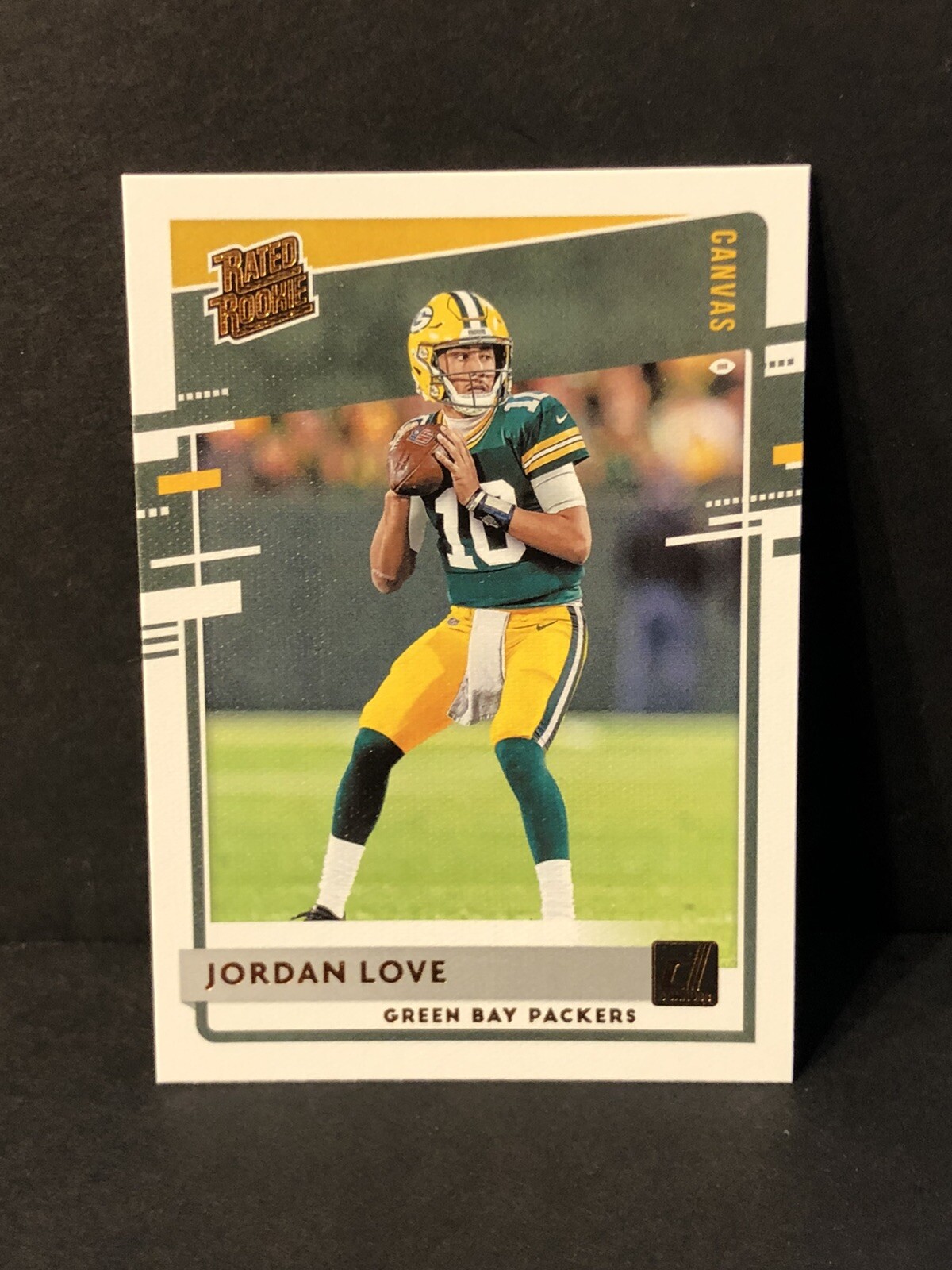 2020 Panini Donruss RC Jordan Love RATED ROOKIES CANVAS PARALLEL PACKERS