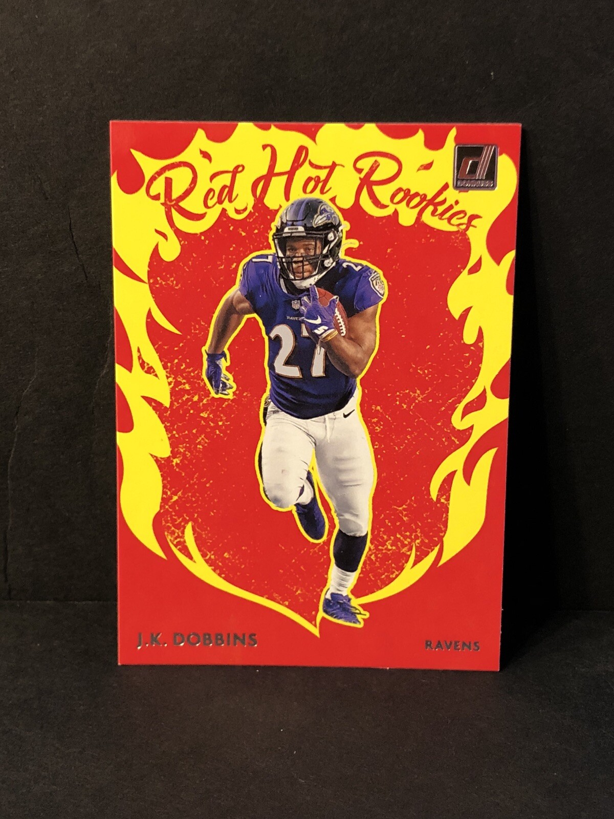 2020 donruss football J.K. Dobbins Red Hot Rookies Baltimore Ravens