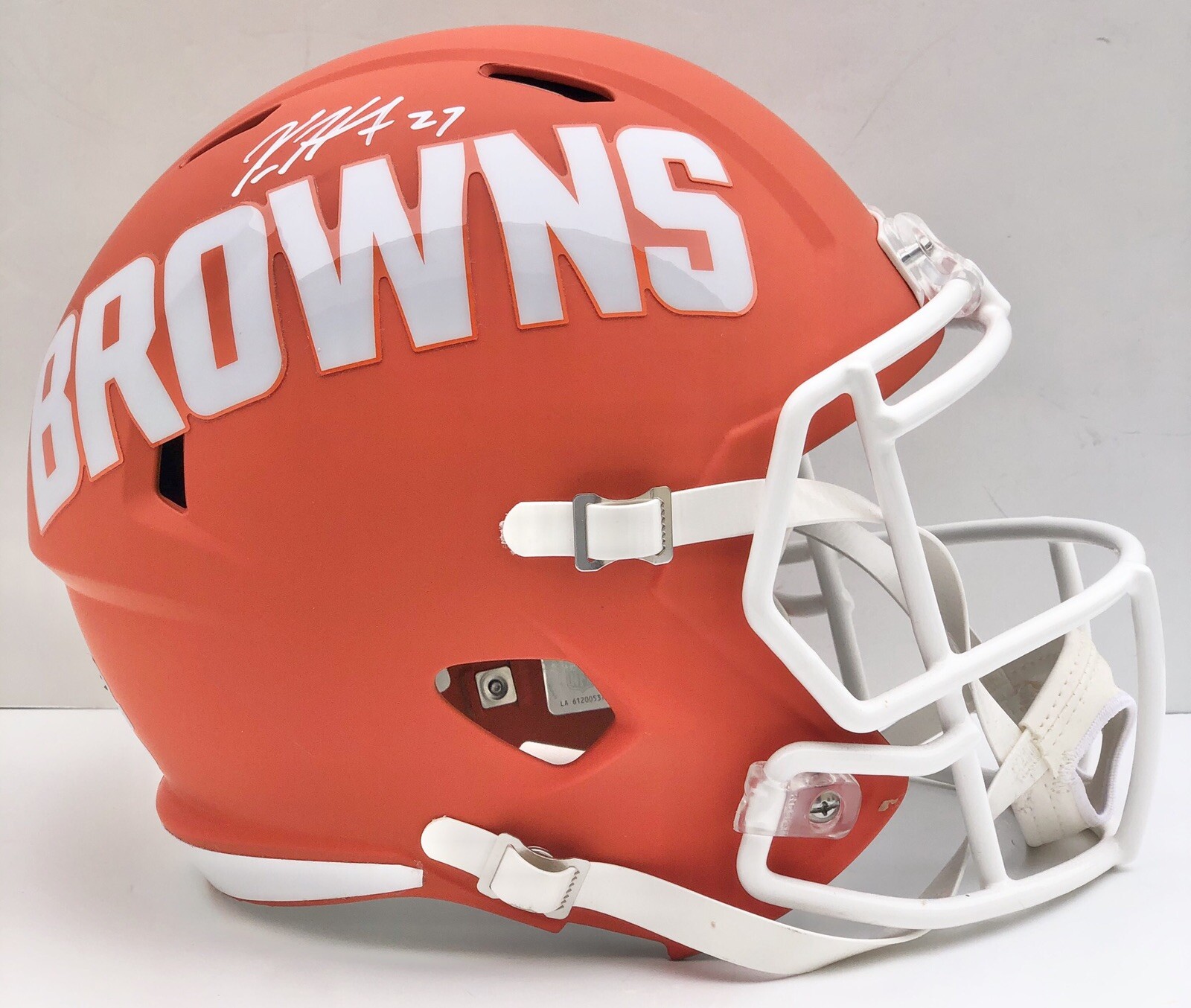 Kareem Hunt Signed Autographed Cleveland Browns AMP Full Size Helmet Psa/Dna