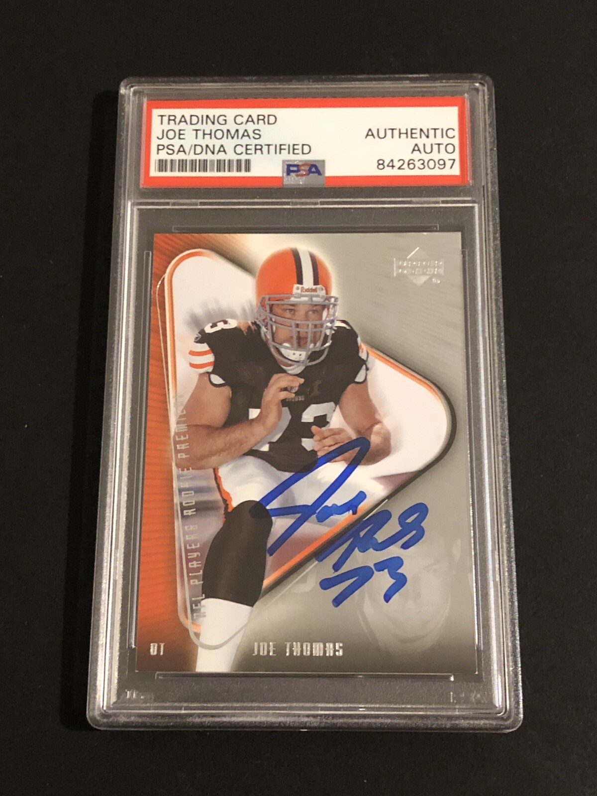 Joe Thomas Signed Autographed Cleveland Browns Psa/Dna Slabbed Rookie Card