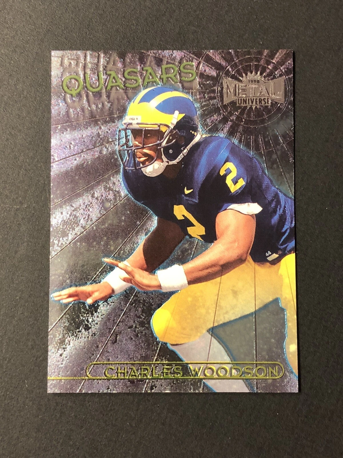 1998 Metal Universe Quasars Charles Woodson RC Raiders #3