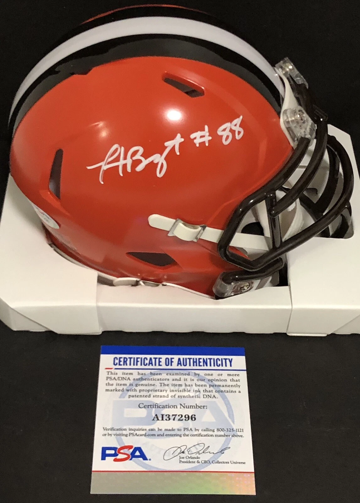 Harrison Bryant Signed Autographed Cleveland Browns Mini Helmet Psa/Dna