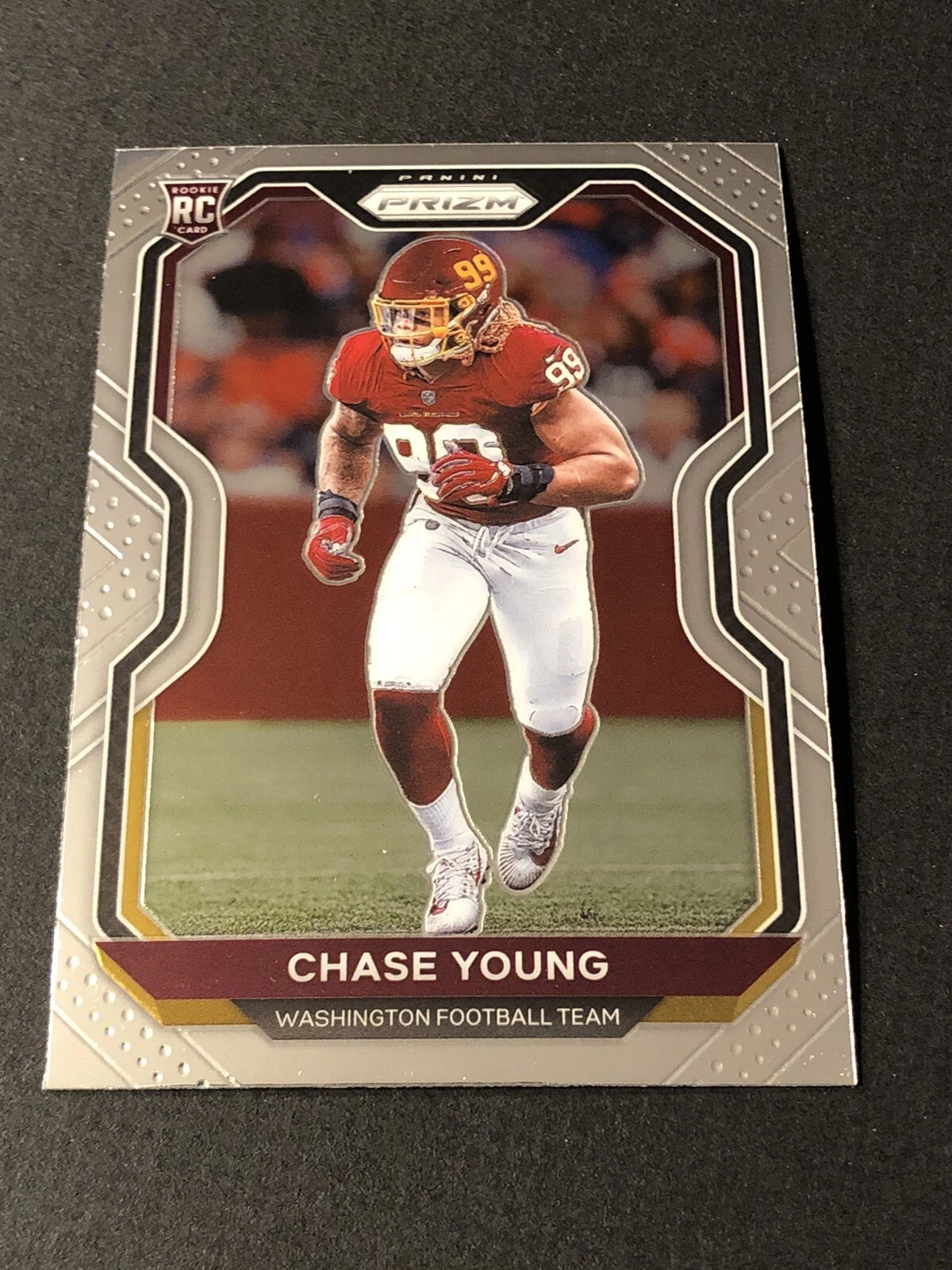 2020 Panini Prizm Chase Young Rookie RC Base #383 Washington Football Team