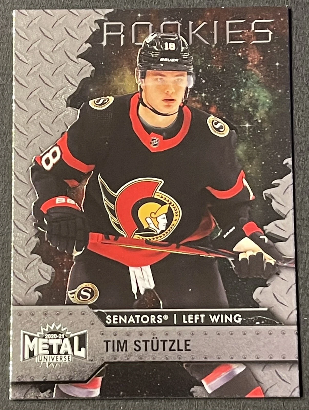 2020-21 Upper Deck Skybox Metal Universe #140 Tim Stutzle RC Rookie