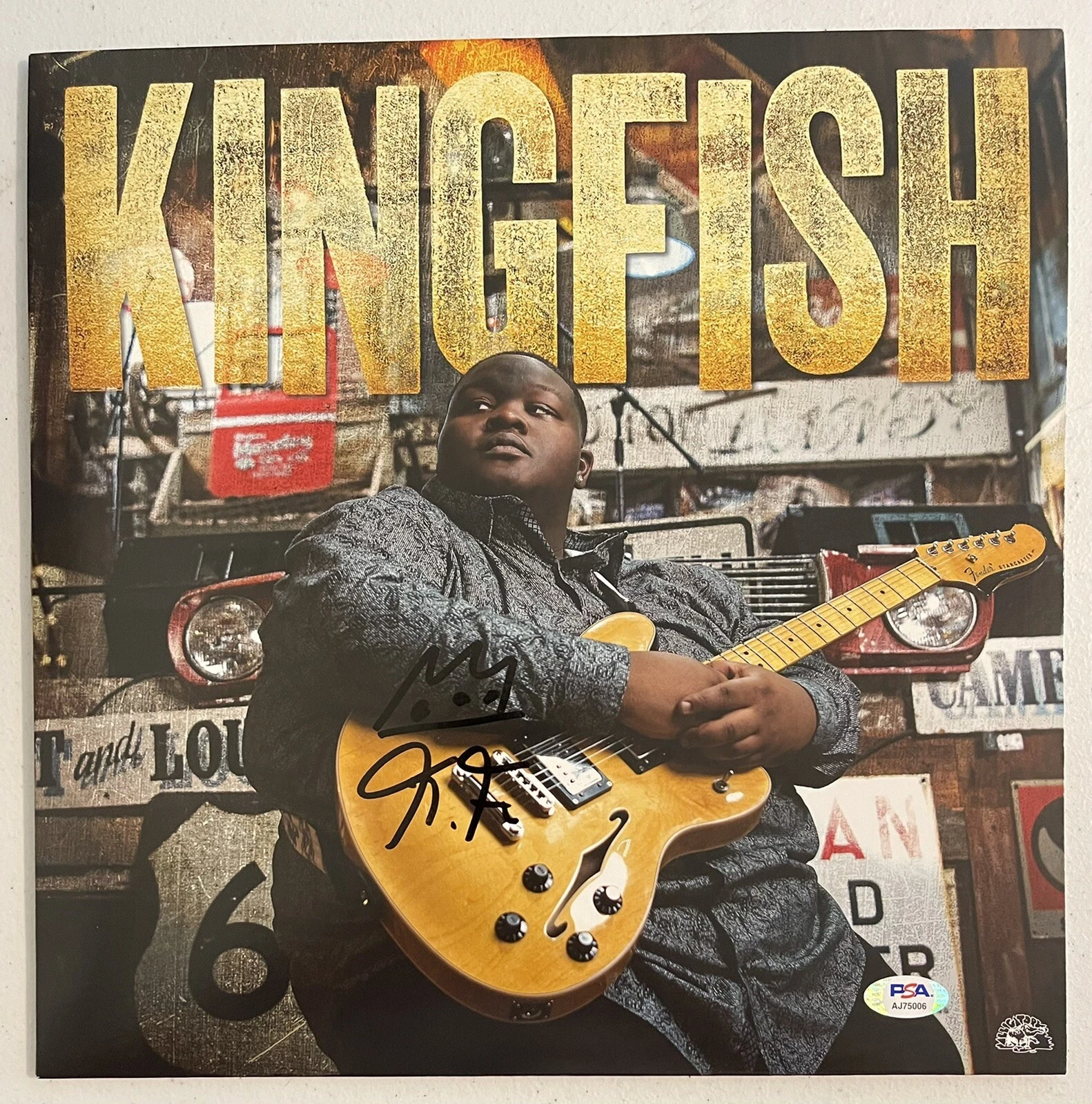 CHRISTONE KINGFISH INGRAM SIGNED 662 VINYL RECORD PSA/DNA BLUES AUTO LEGEND