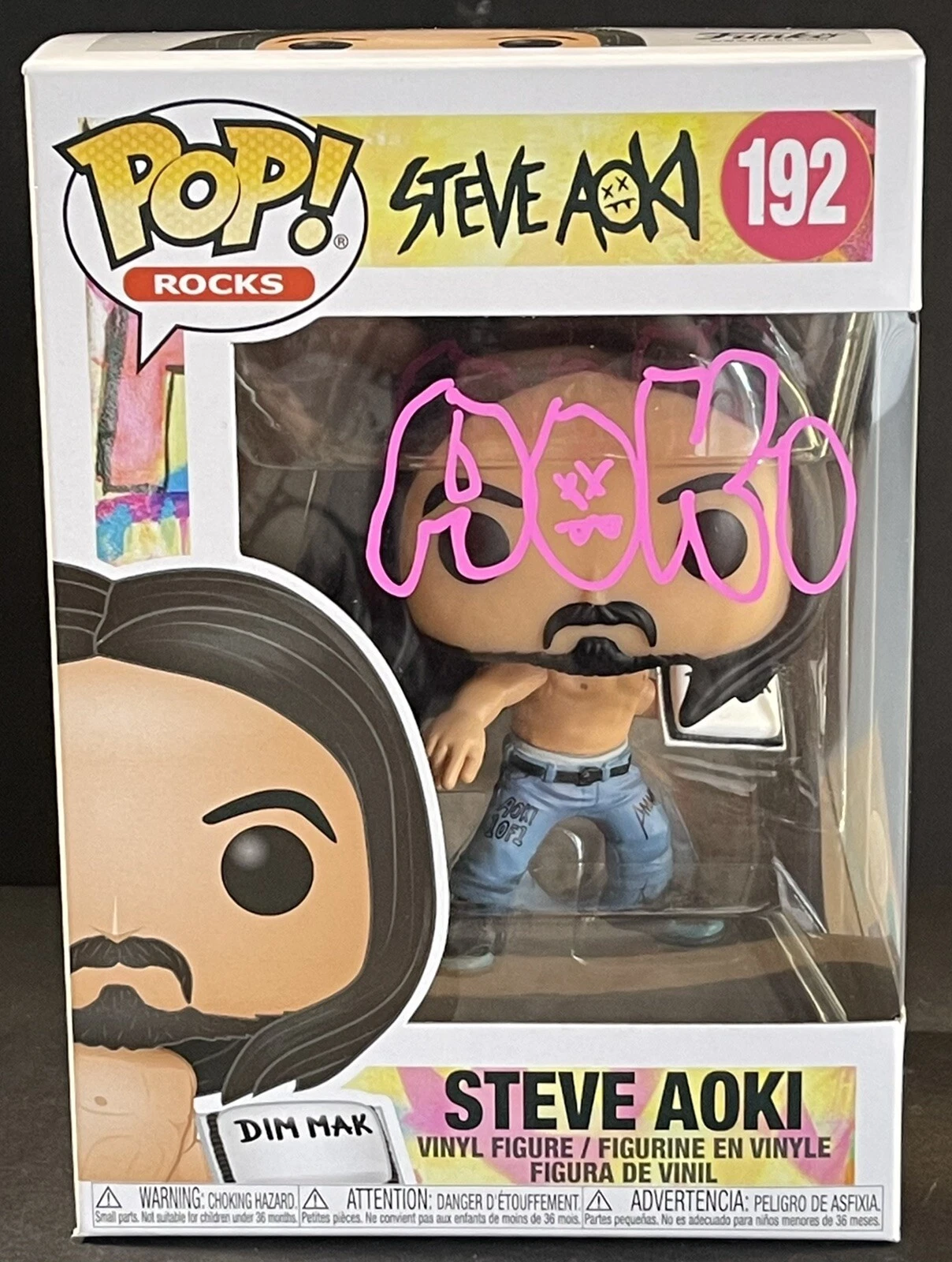 STEVE AOKI SIGNED AUTOGRAPHED DJ SPIN ROCK FUNKO POP VINYL PSA/DNA COLLECTIBLE MEMORABILIA