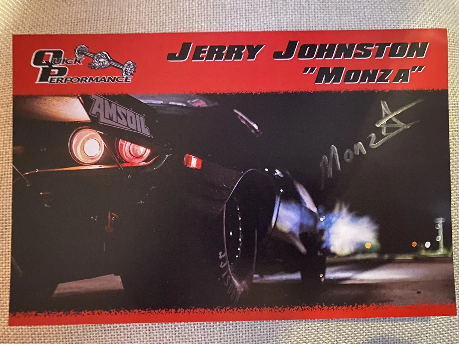 Jerry “Monza “ Johnston Signed Street Outlaws Promo Card 2021 PRI