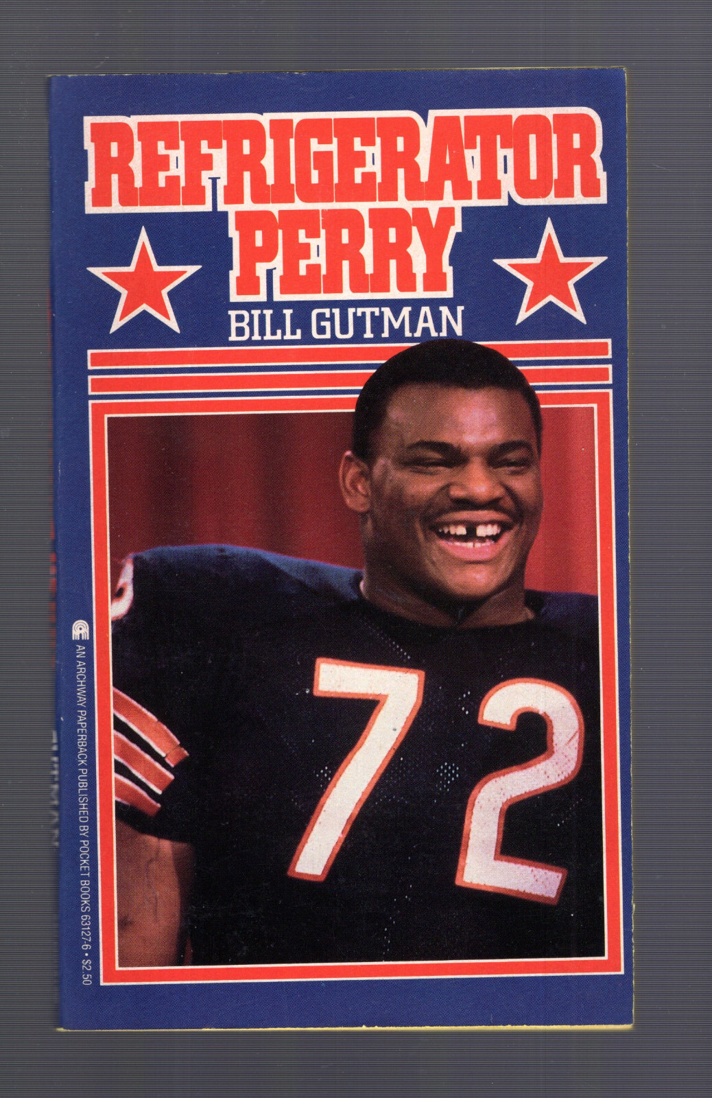 REFRIGERATOR PERRY PAPERBACK BOOK FROM 1986        BEARS       AMAZING CONDITION