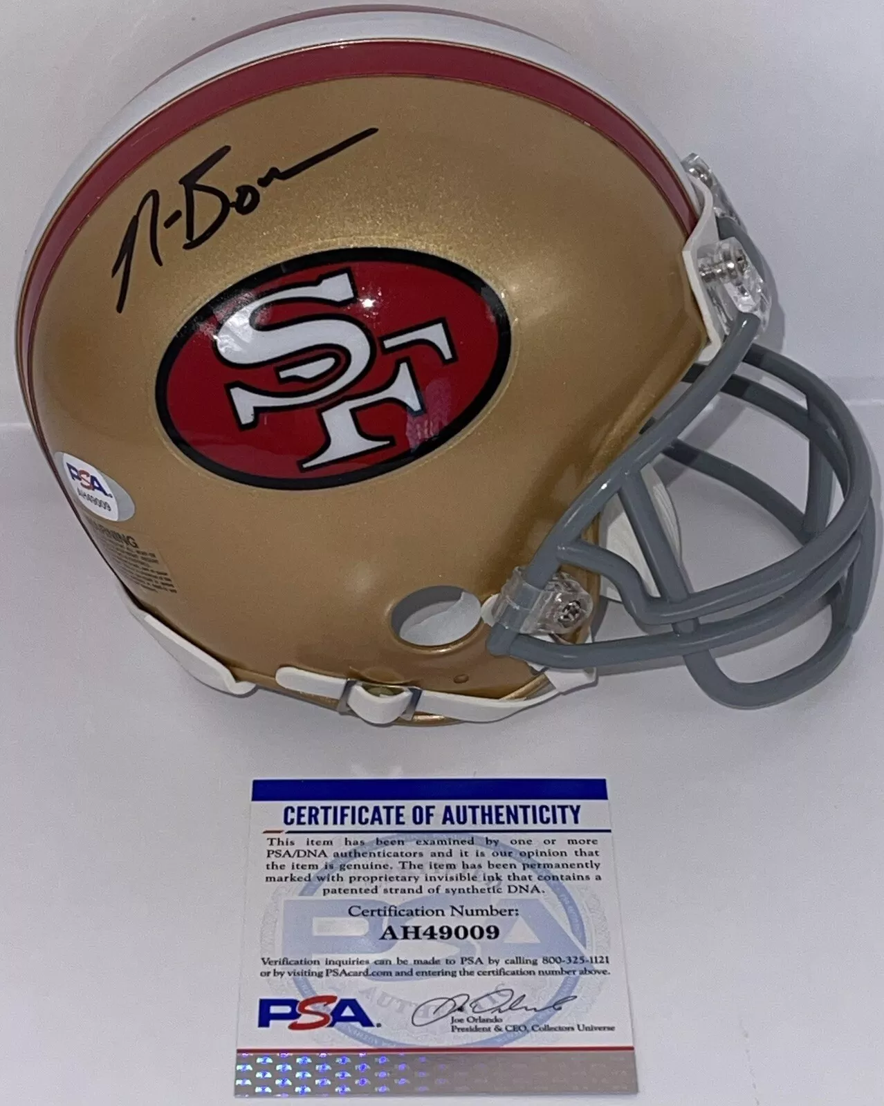 Navorro Bowman Signed Autographed San Francisco 49ers Mini Helmet PSA/DNA