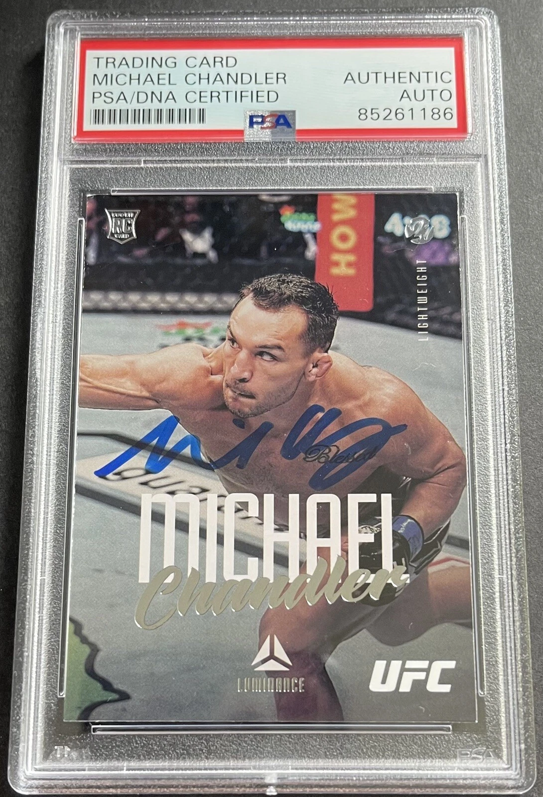 Michael Chandler Signed 2021 Chronicles Luminance Rookie Card UFC PSA/DNA Slab